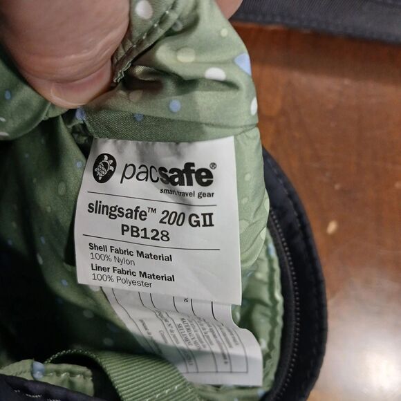 Pacsafe Slingsafe 200 GII PB128 RFID Secure Anti-theft Crossbody Sling Bag Gray - Picture 15 of 15